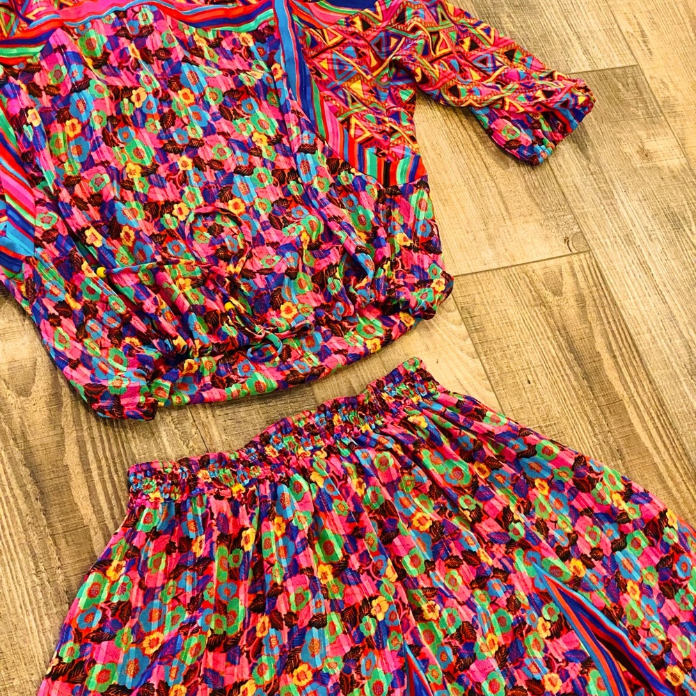 Diane Freis Vintage 1980s Two Piece Set